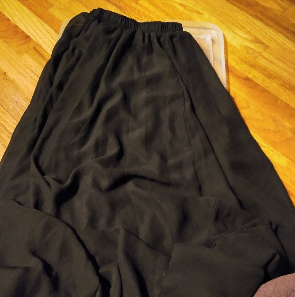 Black maxi skirt